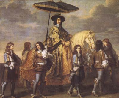 LE BRUN, Charles Chancellor Seguier at the Entry of Louis XIV into Paris in 1660 (mk08)